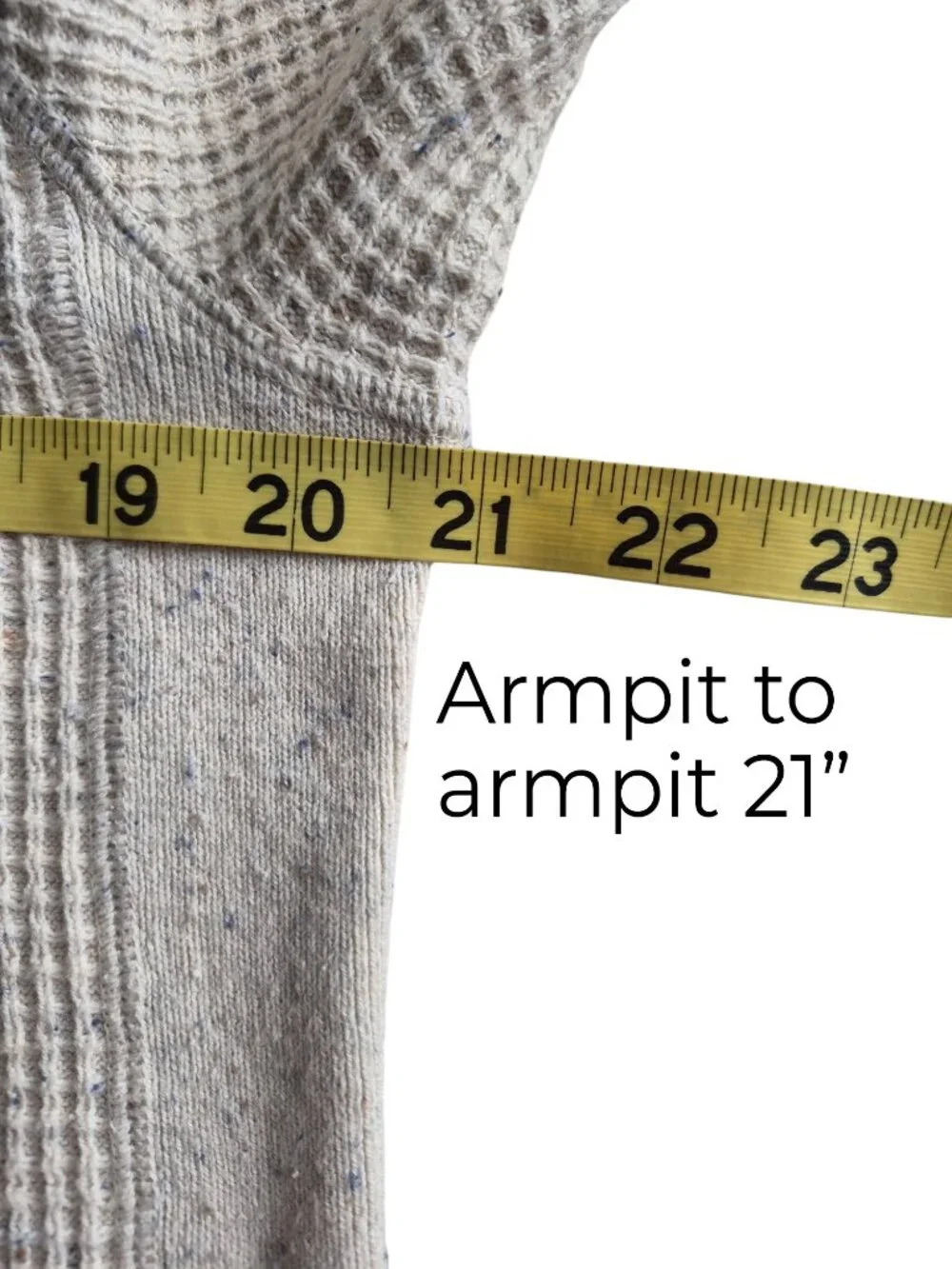 Banana Republic Thermal Waffle Weave Long Sleeve Henley Tee Oatmeal Color M